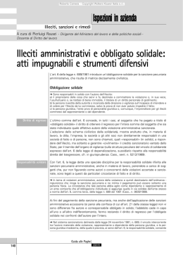 Illeciti amministrativi e obbligato solidale