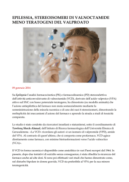 EPILESSIA, STEREOISOMERI DI VALNOCTAMIDE