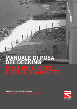 manuale di posa del decking posa dei listoni e delle quadrotte