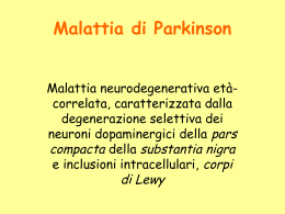 M. Parkinson e malattie dei nuclei della base