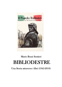 Bibliodestre Una storia attraverso i libri
