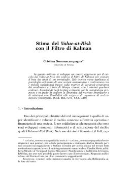 Stima del Value-at-Risk con il Filtro di Kalman