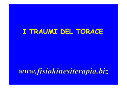 I TRAUMI DEL TORACE - Fisiokinesiterapia