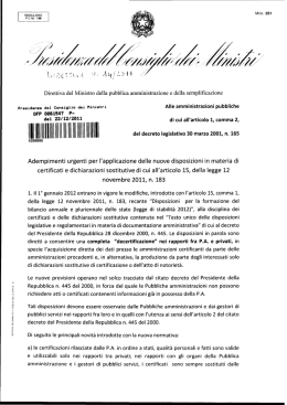 Direttiva n.14 del 2011 - Dipartimento Funzione Pubblica