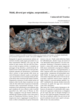 I minerali del Trentino
