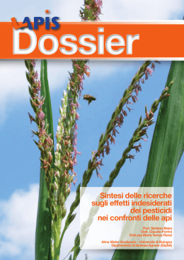 Sintesi delle ricerche sugli effetti indesiderati dei pesticidi nei