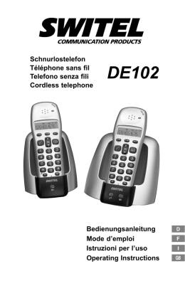 Schnurlostelefon T&eacute;l&eacute;phone sans fil Telefono senza fili