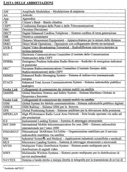 LISTA DELLE ABBREVIAZIONI - Benvenuti in Marcucci.it