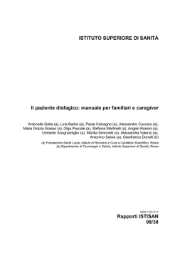 Manuale del paziente disfagico