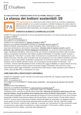 La stanza dei bottoni sostenibili /20