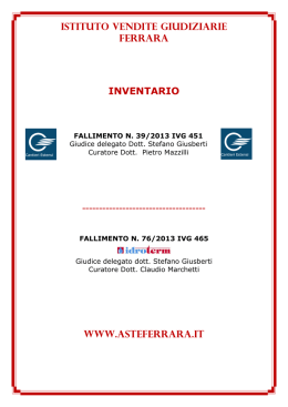 ISTITUTO VENDITE GIUDIZIARIE FERRARA