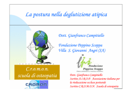 La postura nella deglutizione atipica