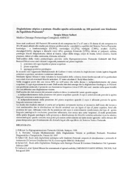 Deglutizione atipica e postura -Studio aperto orizzontale su