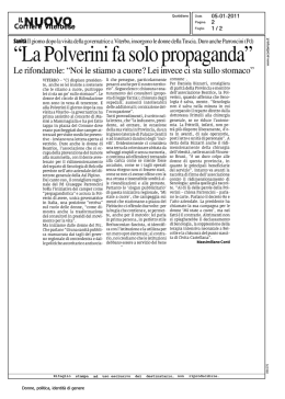 La Polverini fa solo propaganda