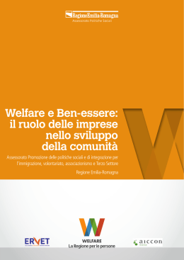 Welfare e Ben-essere: il ruolo delle imprese nello sviluppo