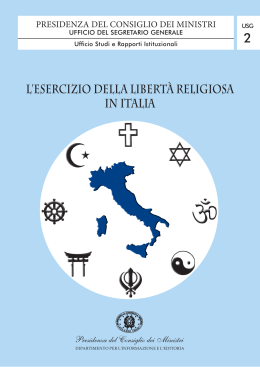 l`esercizio della libertà religiosa in italia