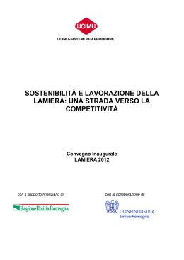SOSTENIBILIT&Agrave; E LAVORAZIONE DELLA LAMIERA: UNA STRADA