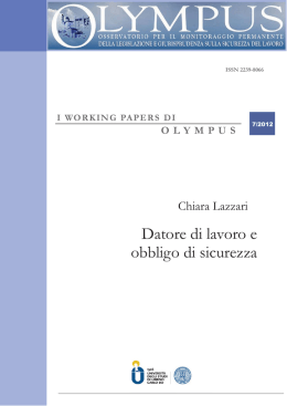 Datore di lavoro e obbligo di sicurezza
