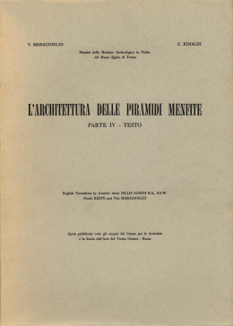 L`Architettura Delle Piramidi Menfite, Parte IV
