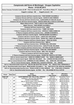Speciale Gruppo - Internazionale localit&agrave; - data