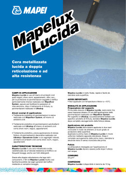 Scheda tecnica Mapelux Lucida Mapei
