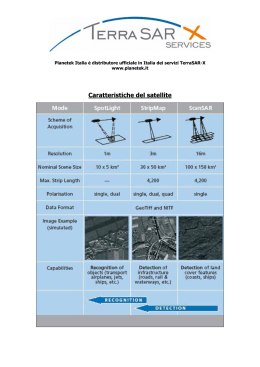 Caratteristiche del satellite