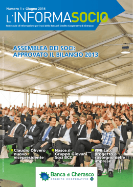 L`INFORMASOCIO - Banca di Cherasco