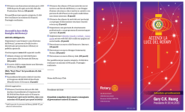 ACCENDI LA LUCE DEL ROTARY