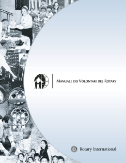 Manuale volontari del rotary - Rotary Club Roma Leonardo da Vinci