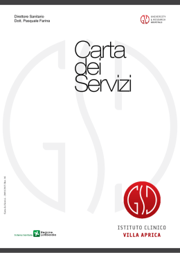 Scarica la carta dei servizi