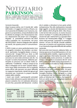 NOtIzIARIO - Parkinson Italia