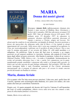 MARIA Donna dei nostri giorni - AC Istituto Maria Immacolata