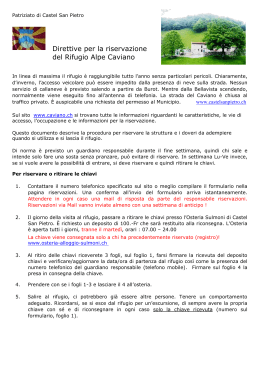 Leggi documento - Rifugio Alpe Caviano