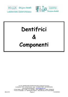 Dentifrici & Componenti - hi-lux