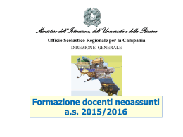 Formazione docenti neoassunti – a.s. 2015/2016