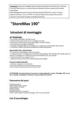 Istruzioni per il montaggio StoreMax 190