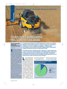 tecnologie d`avanguardia per l`agricolturaaraba