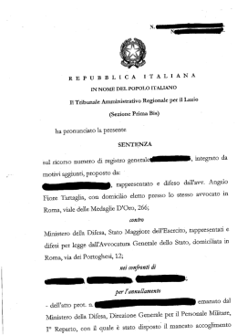Mancata immissione in servizio permanente e pendenza di