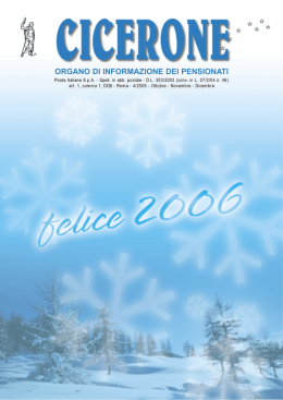 ORGANO DI INFORMAZIONE DEI PENSIONATI