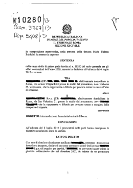 Il testo della sentenza