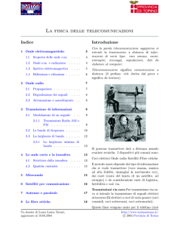 La fisica delle telecomunicazioni