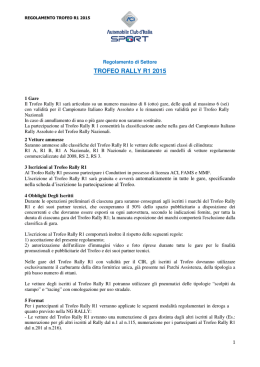 TROFEO RALLY R1 2015