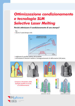 Ottimizzazione condizionamento e tecnologia SLM