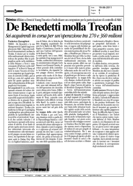 De Benedetti molla Treofan