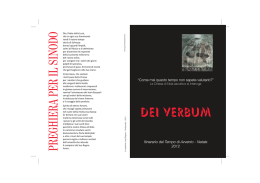 dei verbum opuscolo.indd