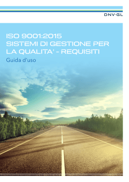 ISO 9001 2015 DNV GL GUIDANCE DOCUMENT (ITA)