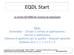 Sistemi di gestione della qualit&agrave;