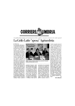 CORRIERE - Gruppo Grifo Agroalimentare