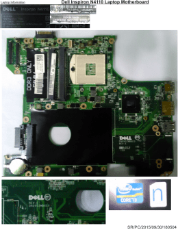Dell Inspiron N4110 Laptop Motherboard