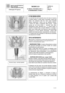 Emorroidectomia - Azienda USL di Cesena